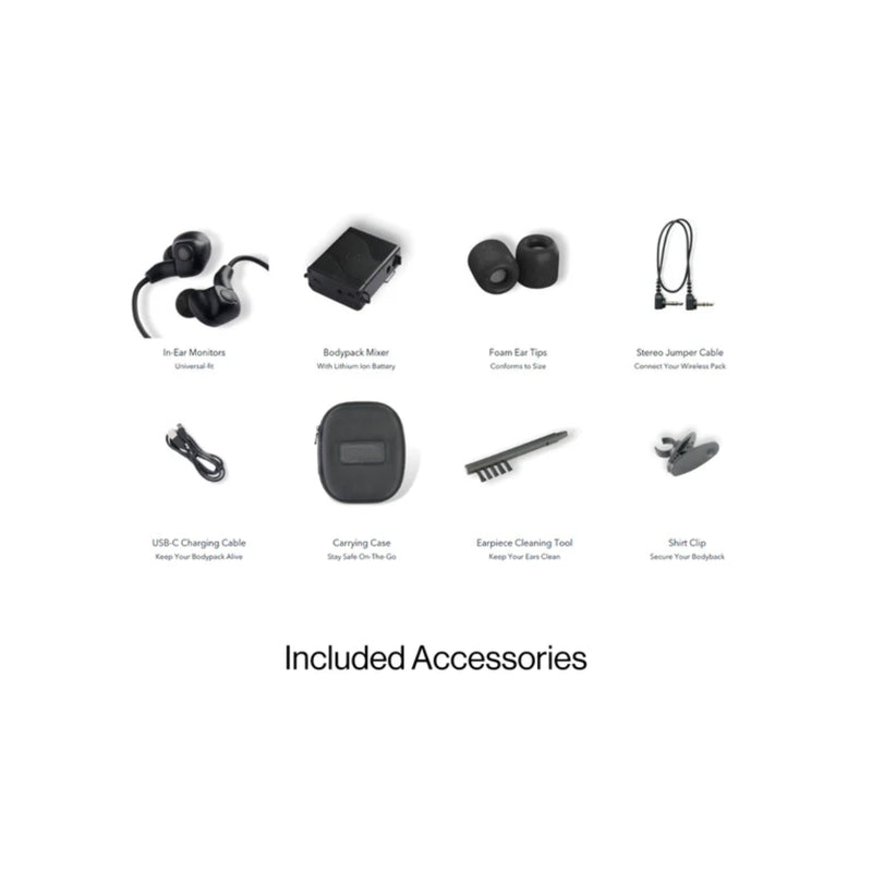 3DME in-ear monitors with included accessories