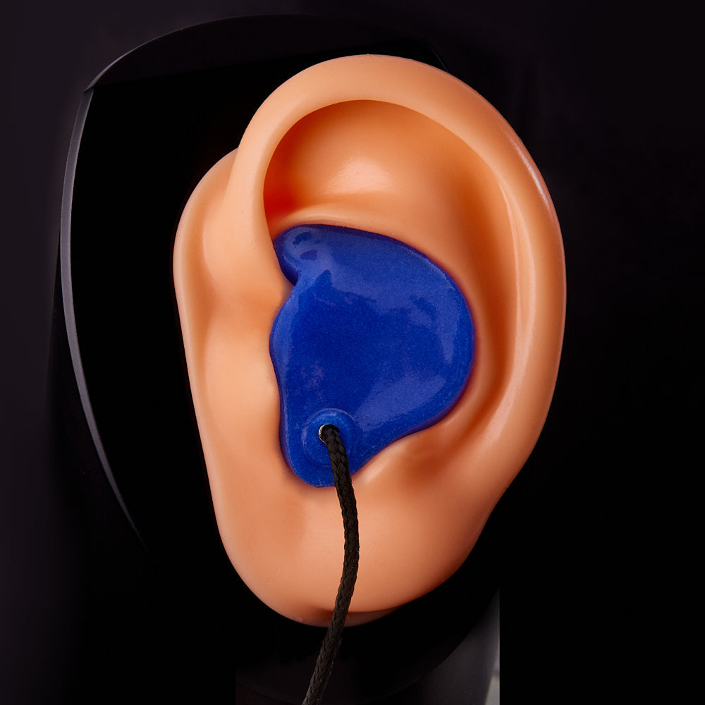 Swimming earplugs with cord
