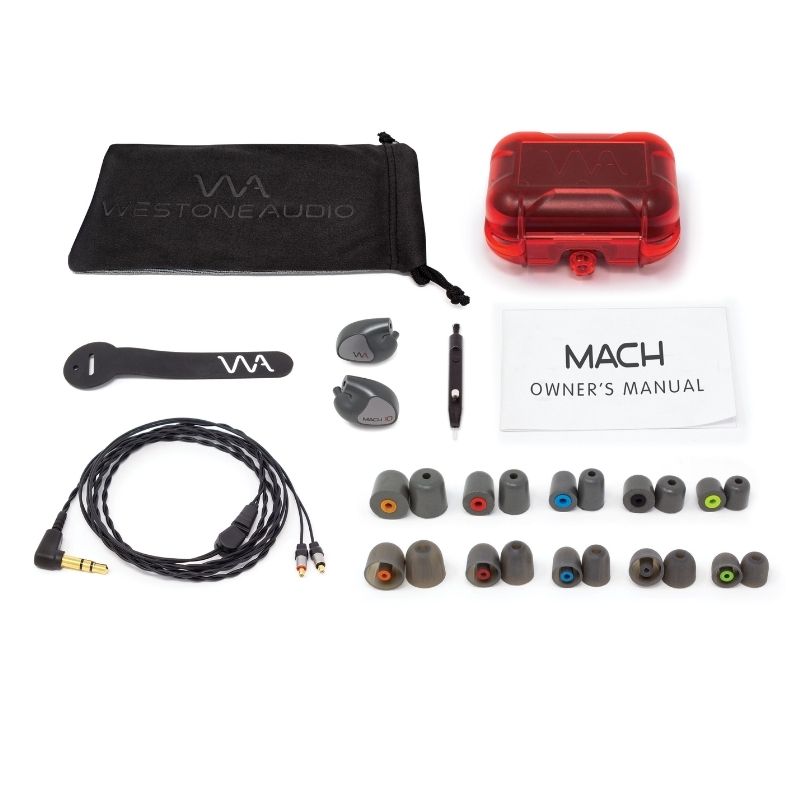 Westone Audio Mach10 In-Ear Monitors with case and ear tips