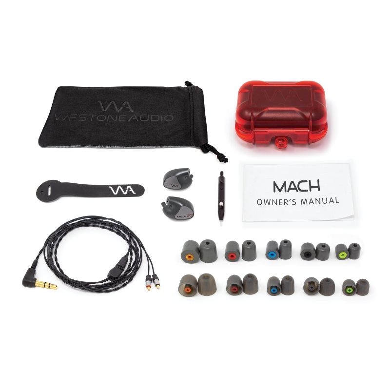 Westone Audio Mach20 Professional Musicians Earpieces with tips