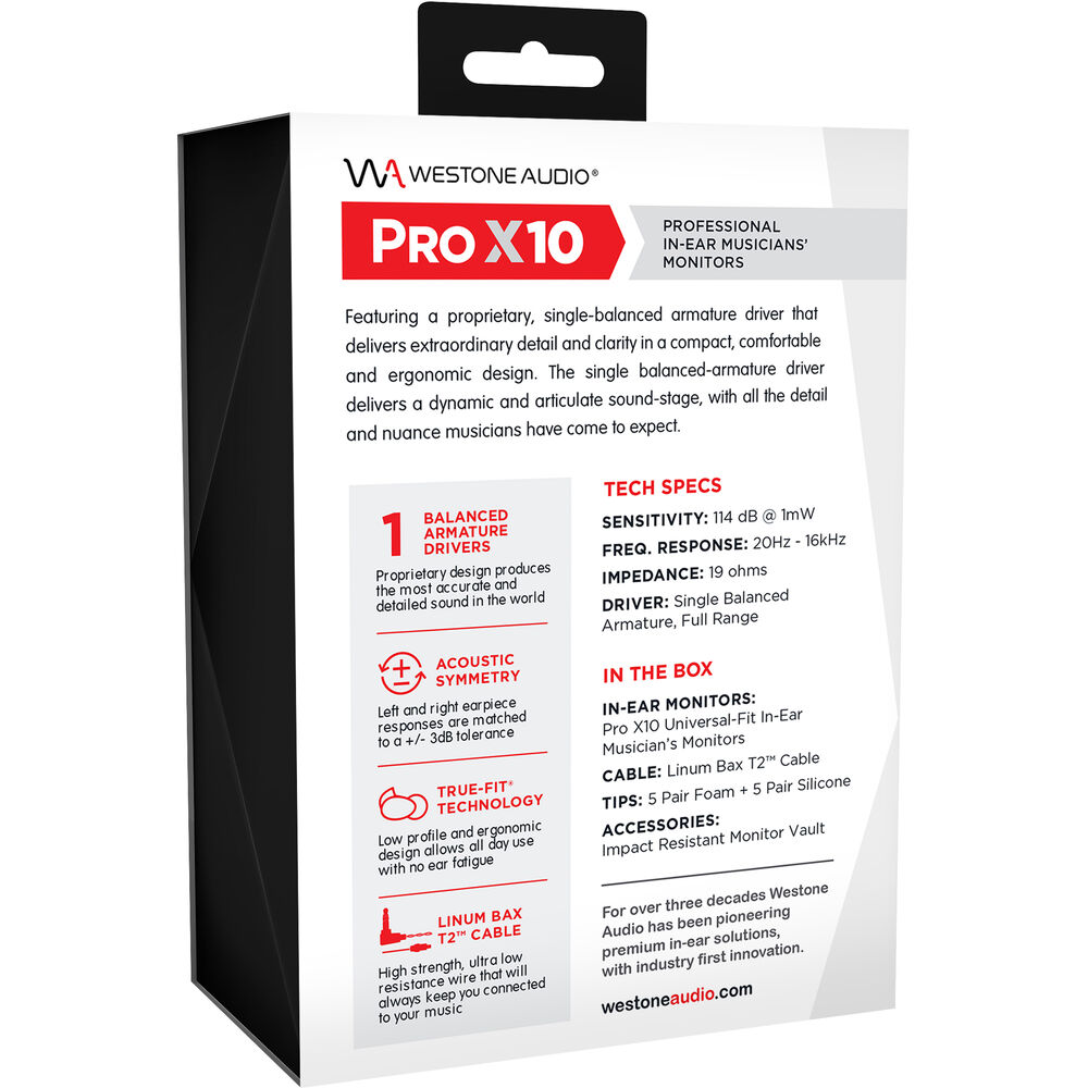 Westone PRO X10 In-Ear Monitors