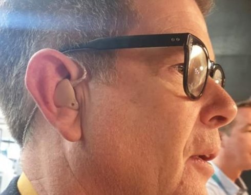 John Campbell wears hearing protection by pacific ears australia