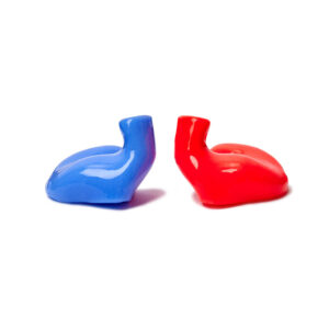 Swimfit custom earplugs Red and Blue