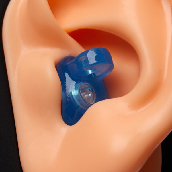 PACS Pro custom earplugs with grip in ear