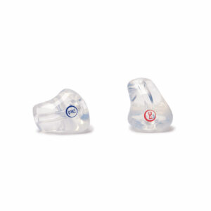 PACS Pro custom earplugs standard with PE logo