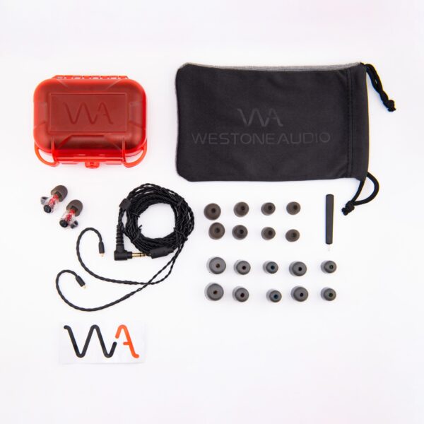 Westone Audio AM Pro X10 with included accessories